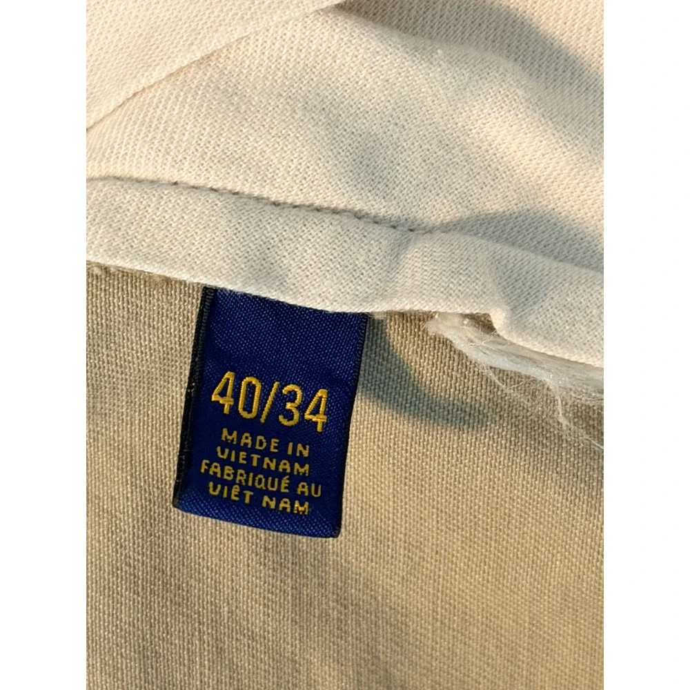 Polo Ralph Lauren Classic Fit Chino Pants Tan Khaki Men 40/34 Straight Leg B